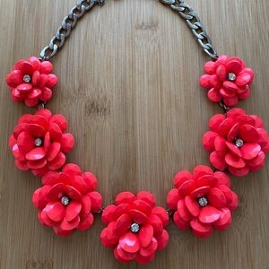 J.Crew Flower Statemenr Necklace
